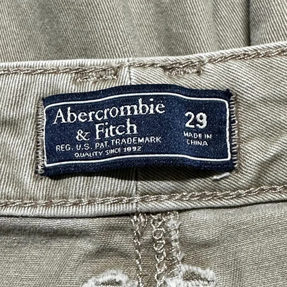 Abercrombie Fitch Jeans Women Size 29 Tan Beige Brown Minimalist Preppy Cotton
